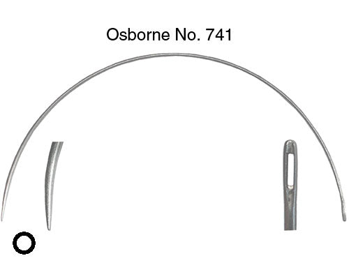 C.S. Osborne Loop Needle 615-11 (11 Long) for Upholstery Tufting Made in USA