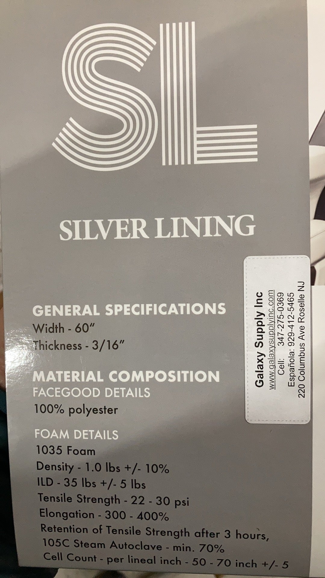 Headliner Fabric 60" Wide Brushed Fabric 1559 Black Packed & Sold By Yard