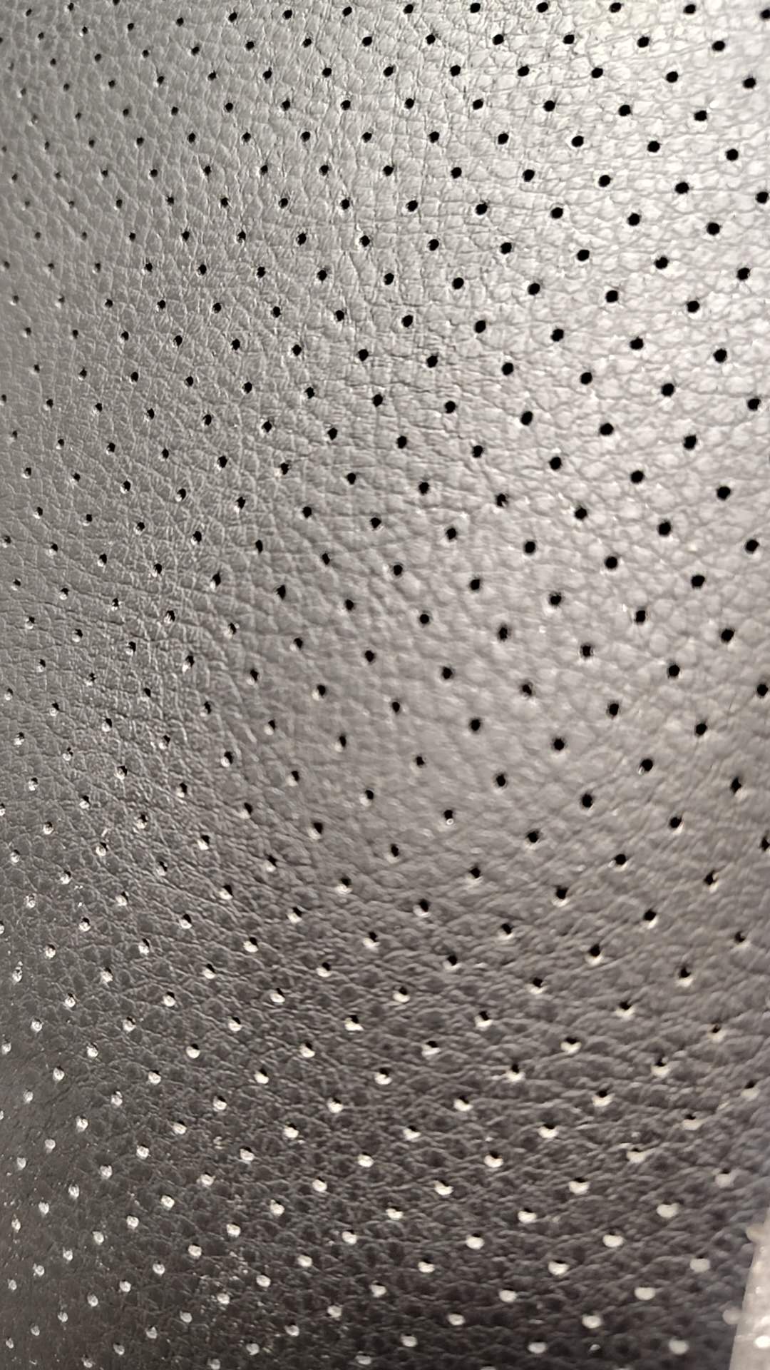 Perforated Vinyl 54" Width Black 1/4" Foam Backed