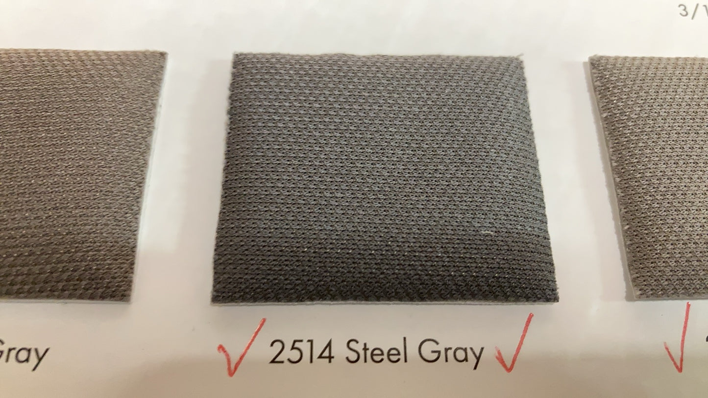 Headliner Fabric 60" Wide Flat Knit Fabric 2514 Steel Gray Packed & Sold By Yard