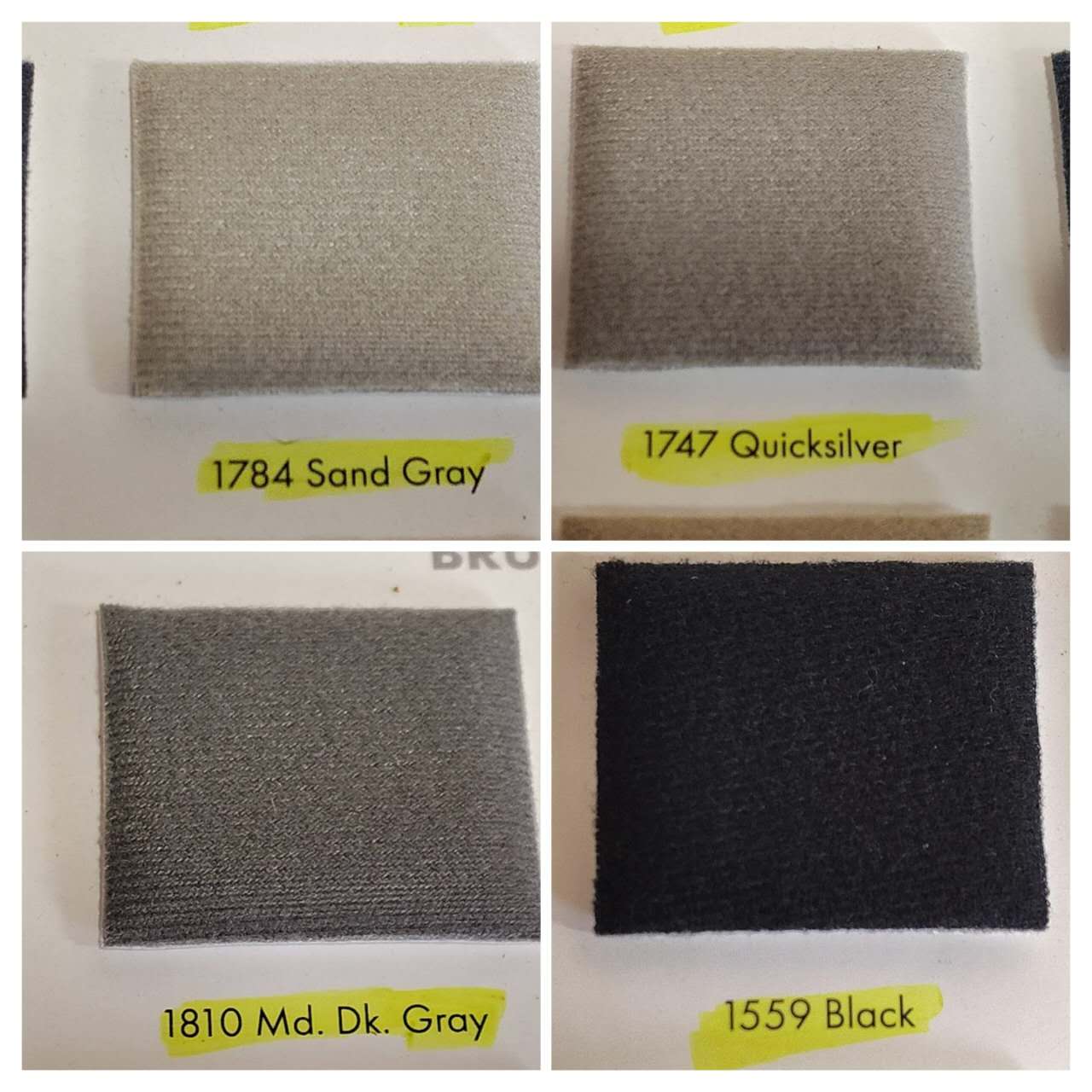 Headliner Fabric 60" Wide Brushed Fabric 1559 Black Packed & Sold By Yard