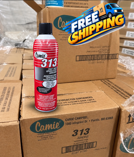 Camie 313 Upholstery Spray Adhesive 12 oz. Free shipping when order Full Case