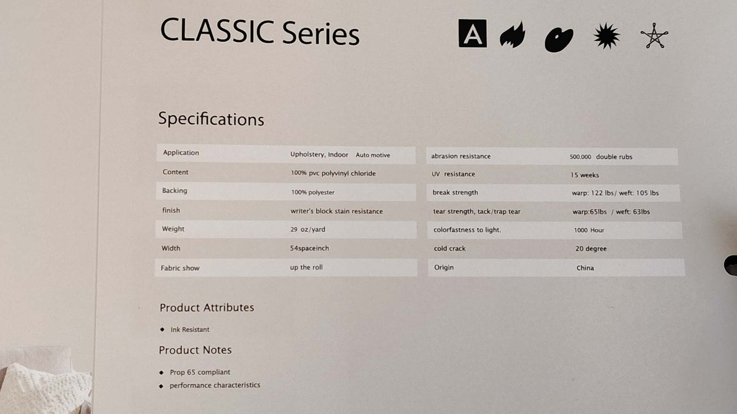 Vinyl Classic Series Premium Grade Automotive Vinyl. #AL-202 Appalachian