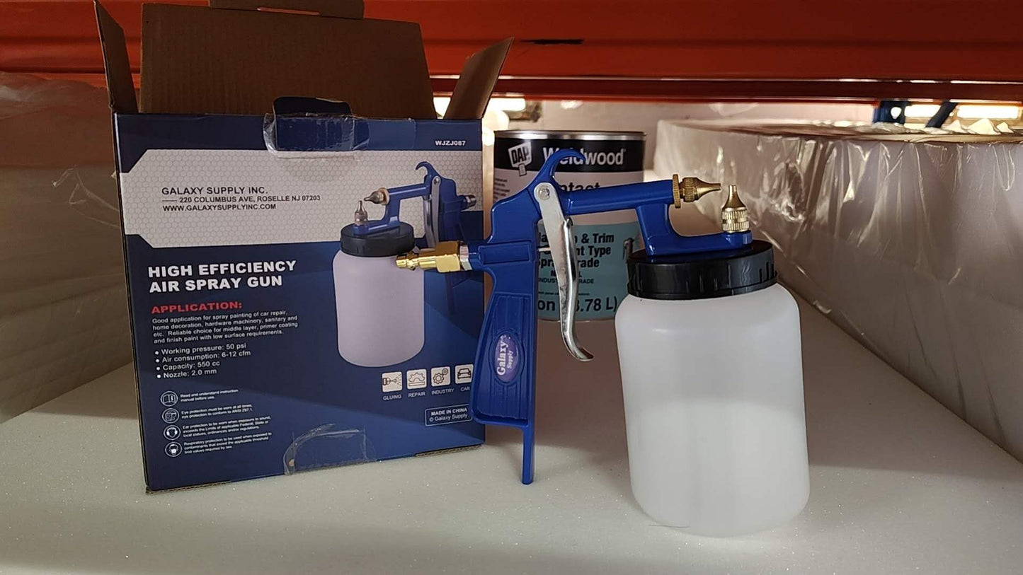 High Efficiency Air Spray Gun With Plastic Jar