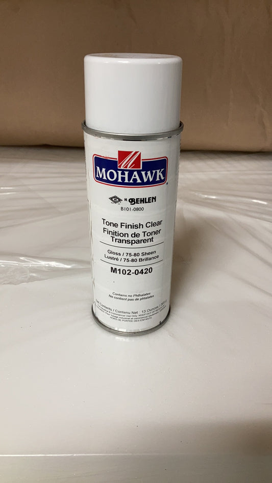 Mohawk Spray Paint, M102-0420 Tone Finish Clear (Gloss / 75 - 80 Sheen)
