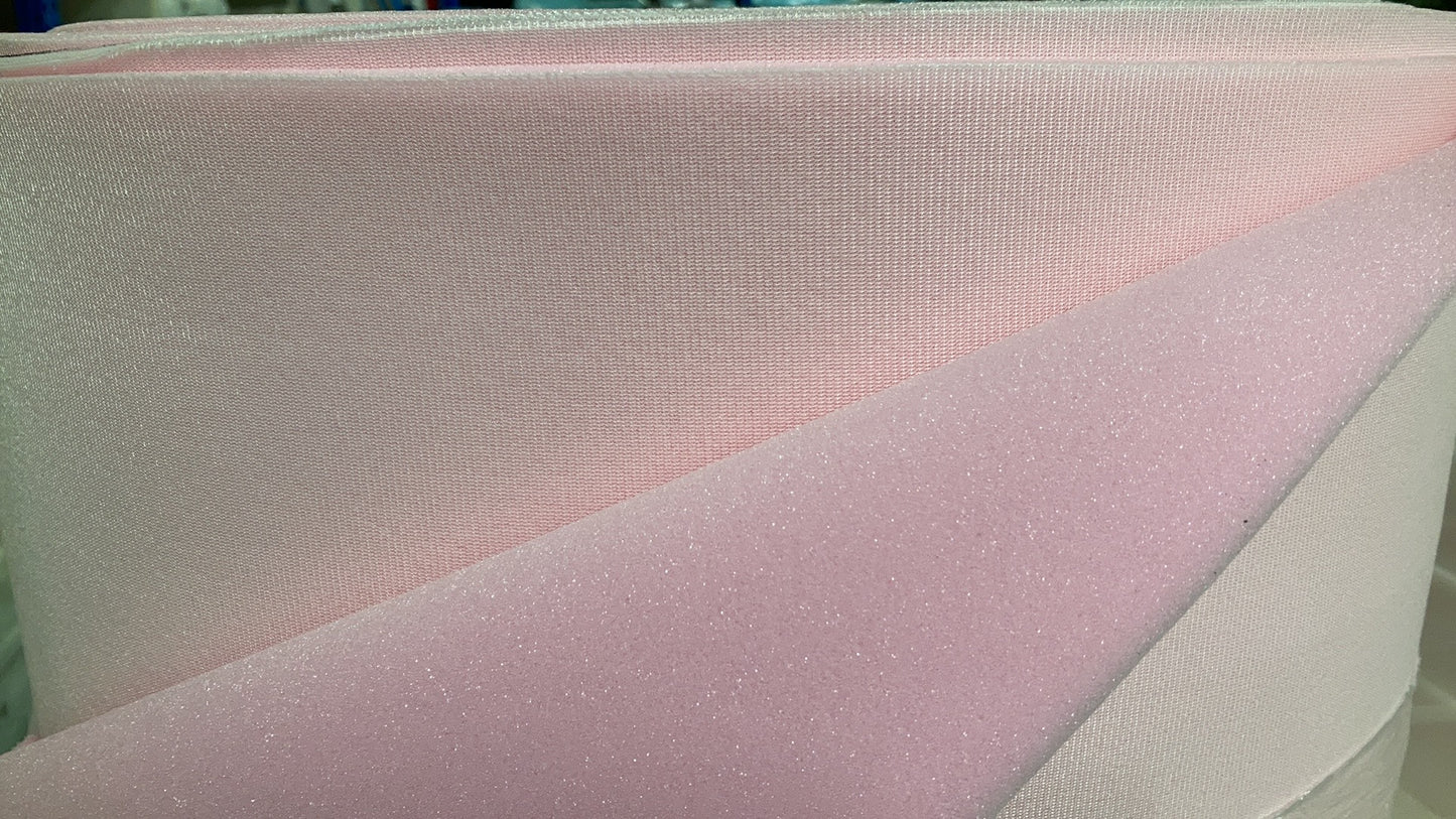 Sew Foam Upholstery Fabric Backed Pink Sew Foam 58" Wide 1/8" Thickness By The Yard