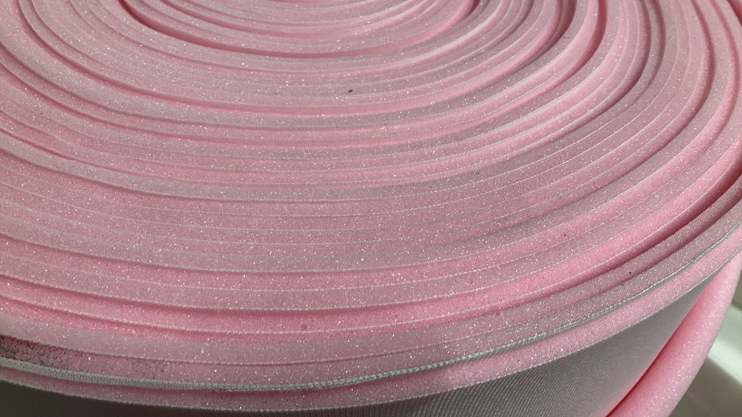 Sew Foam Upholstery Fabric Backed Pink Sew Foam 58" Wide 1/8" Thickness By The Yard