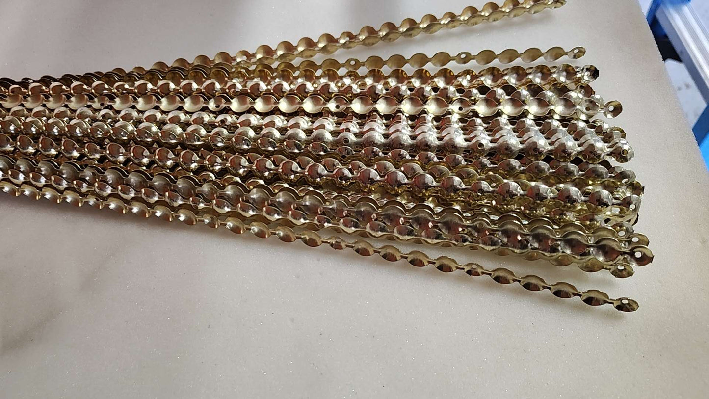 Nailhead Trim 36" With 20 Matching Nails, Diameter 7/16"