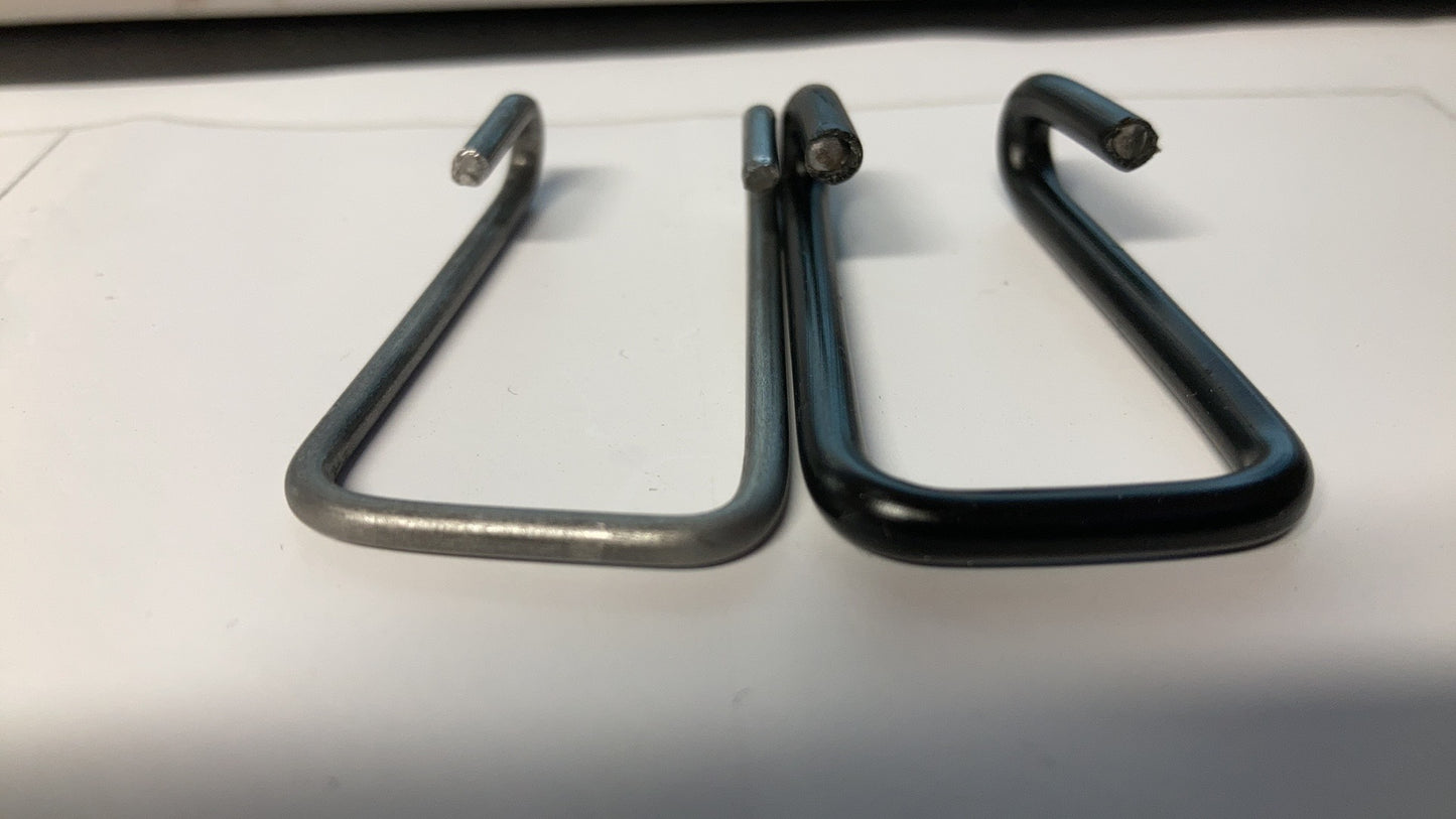 Zig Zag Spring Hooks, Link Connector, Full Plastic Covered Soundless Available.