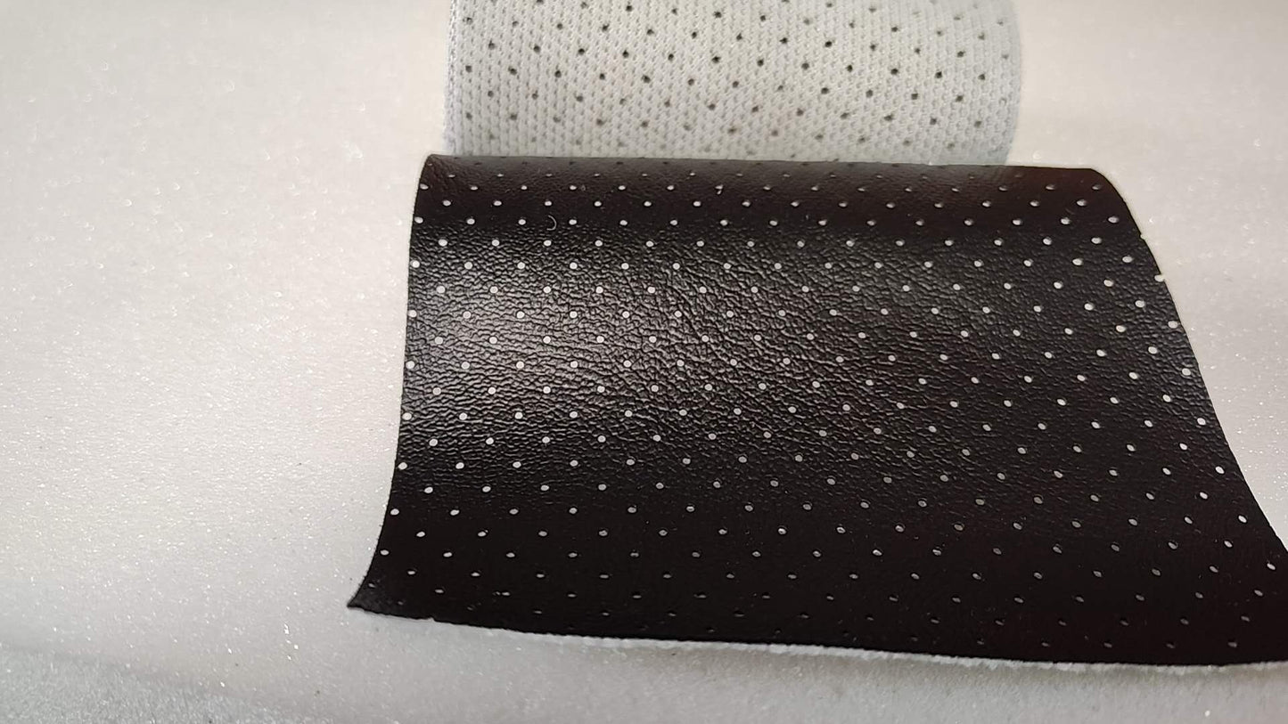 Automotive Vinyl Soft Impact Series 54" Width VLST-15P Ebony Perforated Vinyl