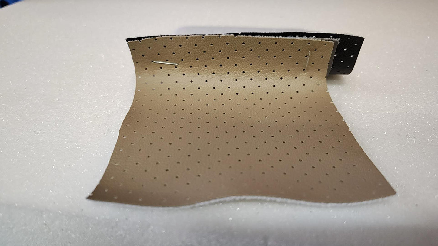 Automotive Vinyl Soft Impact Series 54" Width VLST-20P Lt Cashmere Perforated Vinyl