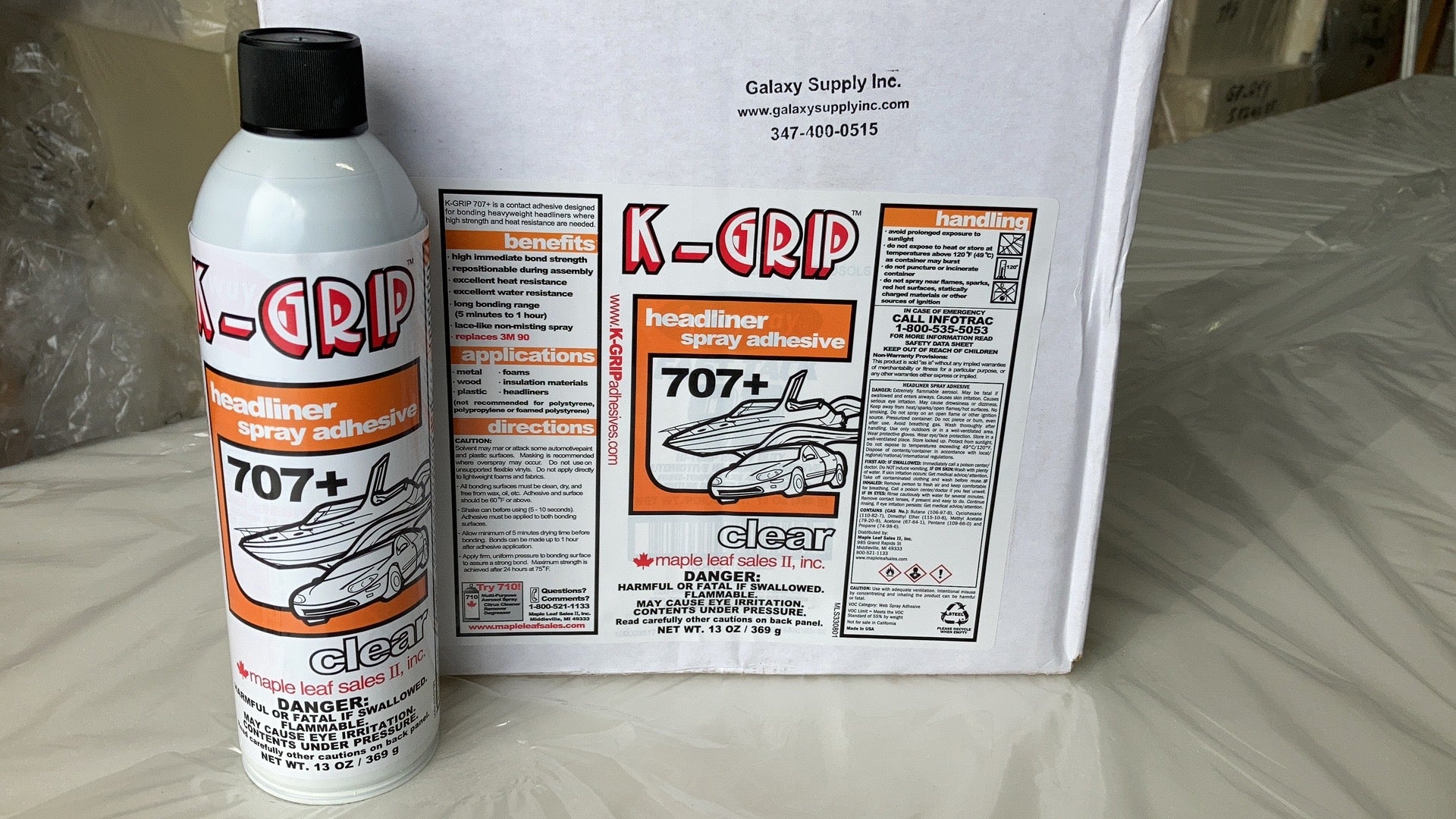 K-Grip 707 High Temperature Headliner and Trim Adhesive