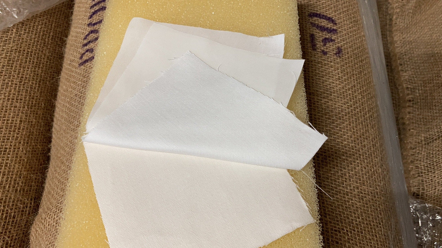 Sateen Lining Fabric 100% Cotton, White Drapery Lining 54" Wide