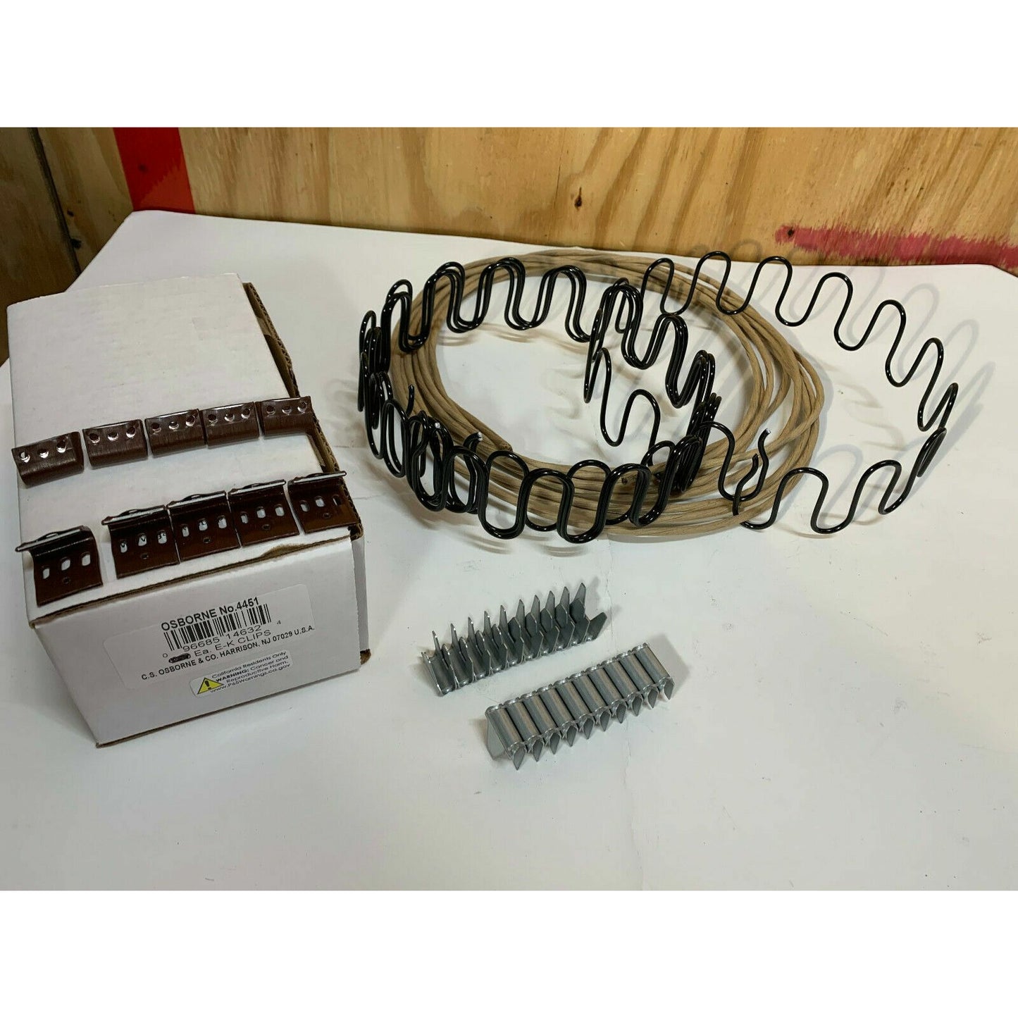 Zig Zag Spring, 11 Gauge For Back, Cut By Size 17″ To 33″ With Repair Kits