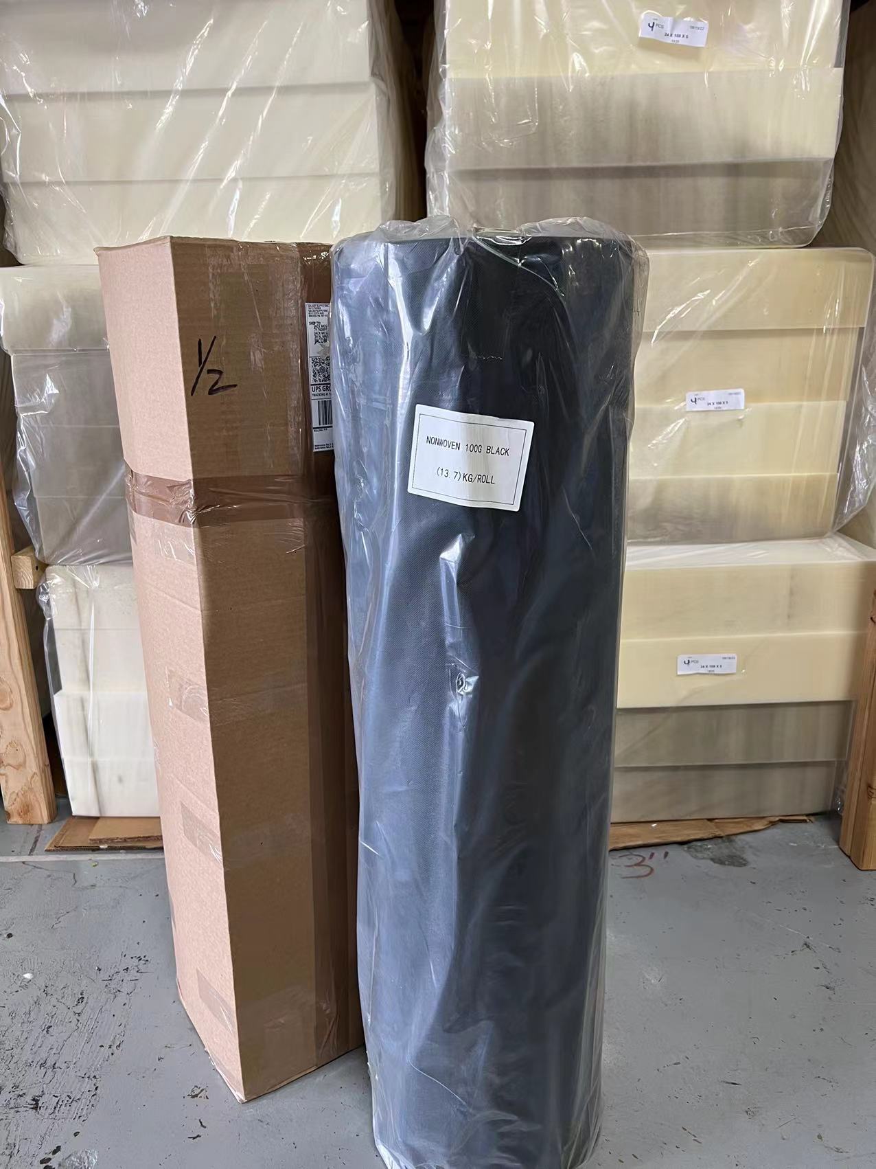 Upholstery Cambric (Dust Cover) Heavy Duty 3.50 Oz. = 100 G., 39.5" Wide Black Color