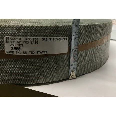 Upholstery Webbing --- Gray Synthetic Sag Less Webbing WP PRO 2430 3-1/2"