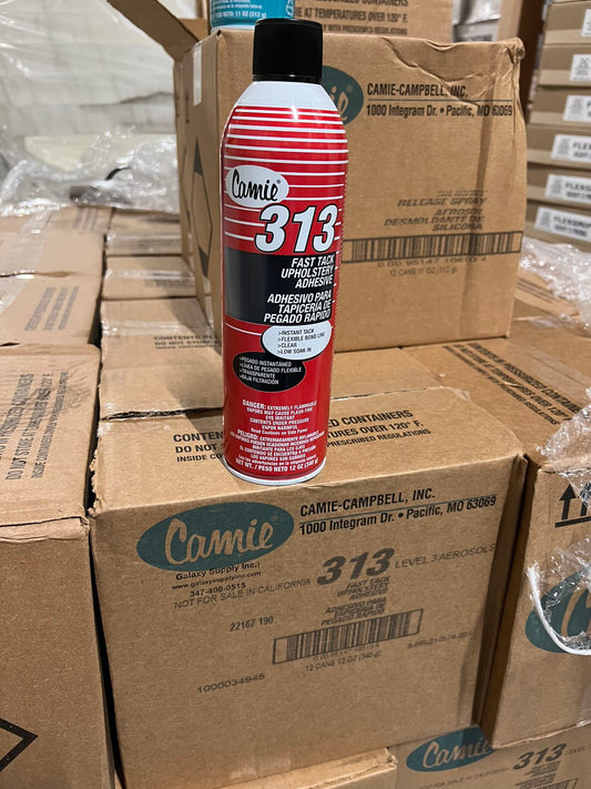 Camie 313 Upholstery Spray Adhesive 12 oz. Free shipping when order over $150.00