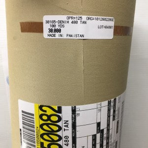 Hanes Denim 480 Decking Cover Fabric, Tan 30" Wide