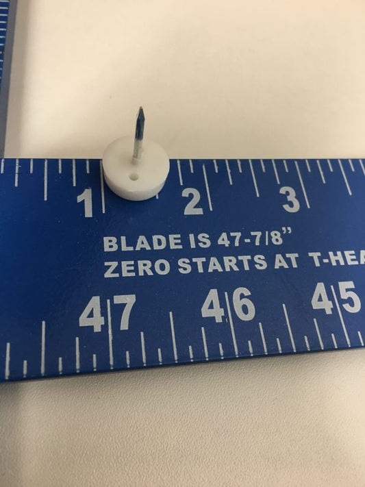 Chair Glides & Floor Protectors --- White Nylon, Nail In 5/8" --- Diameter 5/8"