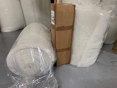 Bonded Outdoor Dacron Upholstery Grade Polyester Batting, 1" x 30". Note: 1" Thickness Before The Vacuum Handing