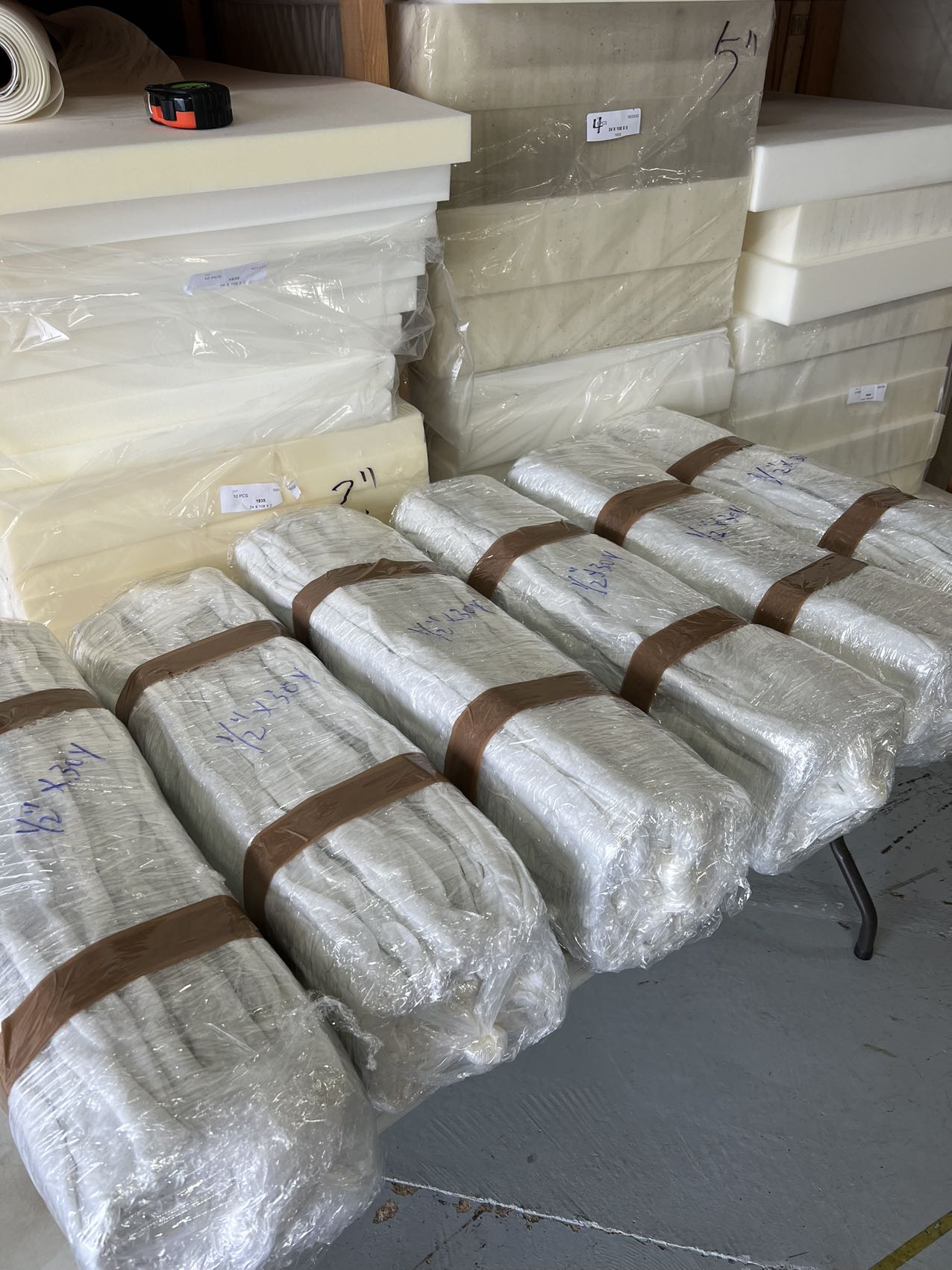 Bonded Outdoor Dacron Upholstery Grade Polyester Batting, 1" x 30". Note: 1" Thickness Before The Vacuum Handing