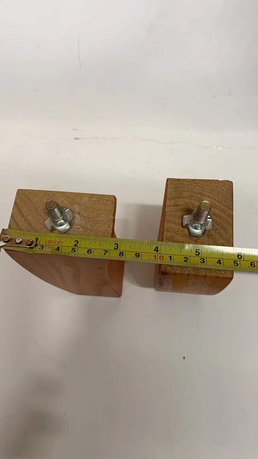 Furniture Leg, L106 Wood Leg Set of 4 Pcs + 4 Pcs 1-1/4" Adhesive Felt Pad