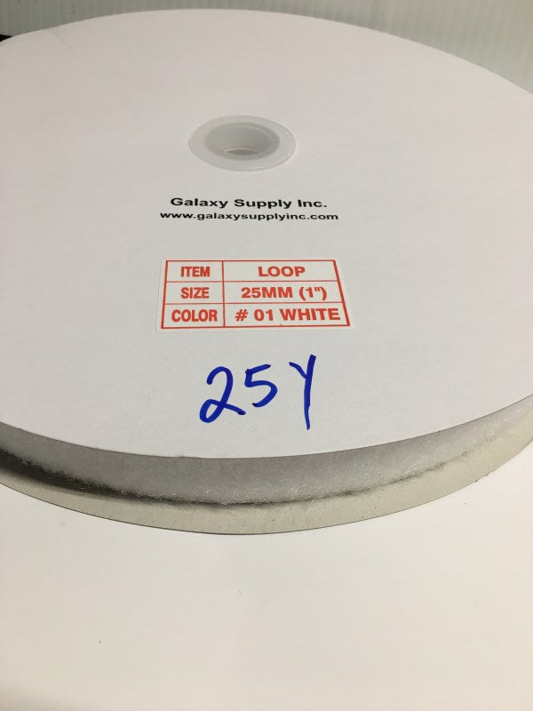 Hook or Loop Fastener Tape --- 1″ - 2" Adhesive Back ( Beige, Black, White )