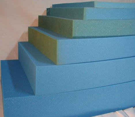 LX2627 Upholstery Blue Soft Foam. 24" x 108" x Thickness