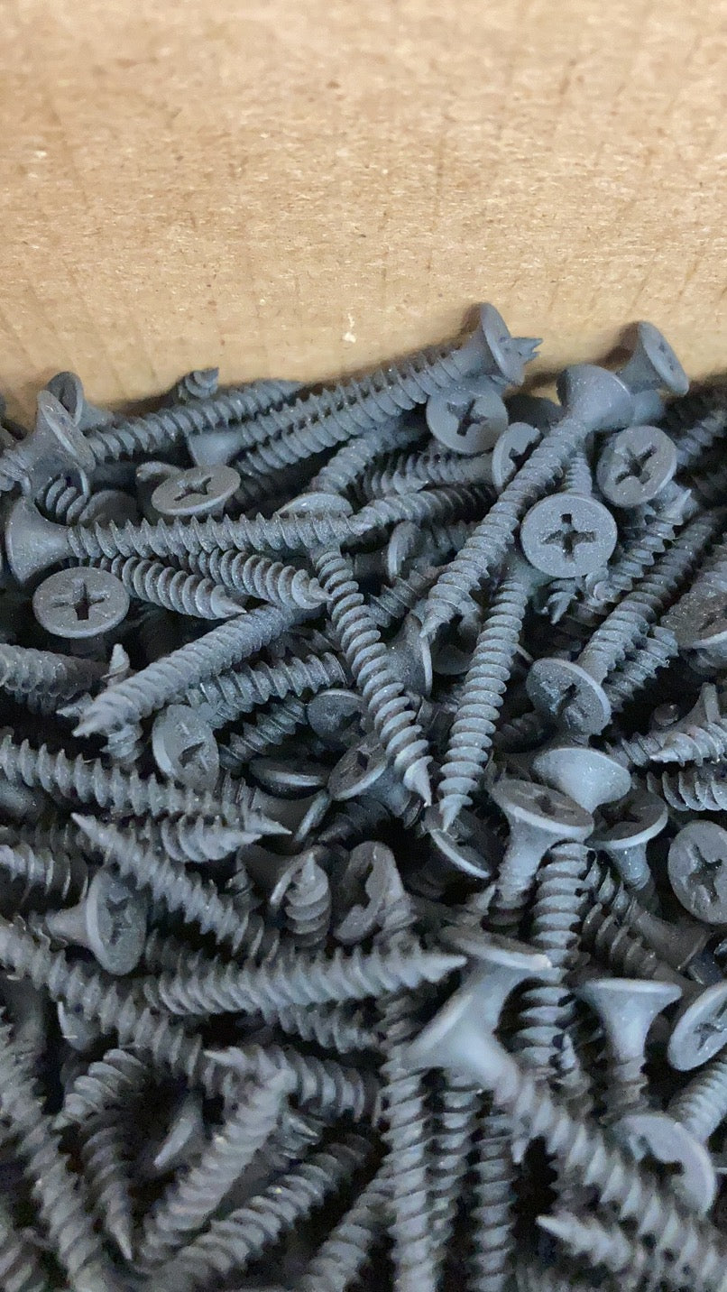 2" Plastic Furniture Leg, Set of 4 Pcs + 16 Pcs 2" Screws