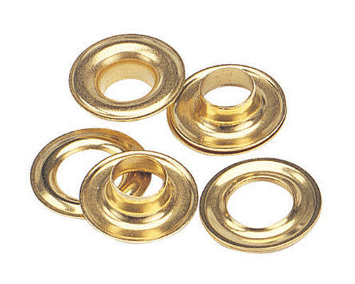 Brass Grommets with Plain Washers - Size #4 | by Tarps Now