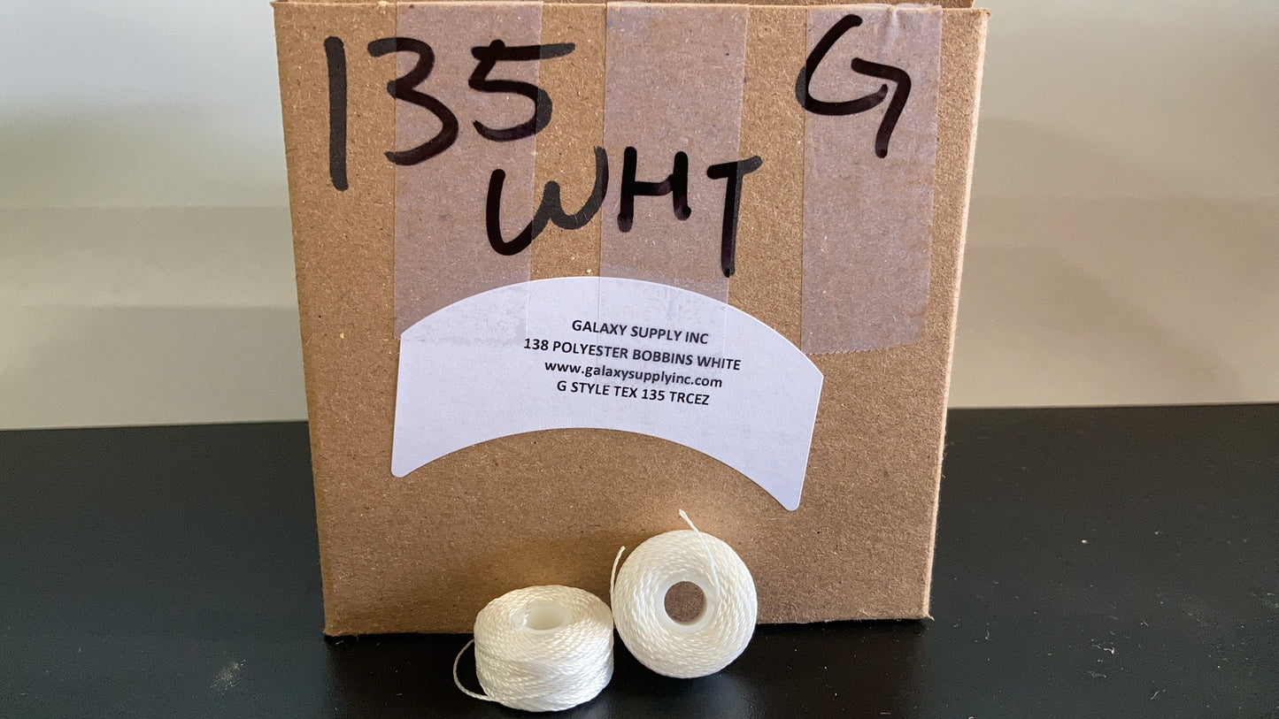 Upholstery Threads, Tex 135 Polyester, Sewing Bobbins, Style G