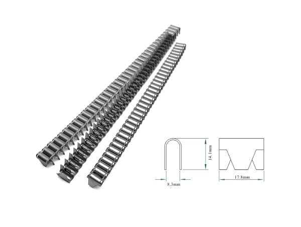 M66 Clips For Upholstery Zig Zag Spring, Mattress Spring Frame Edging. 3/4" Crown