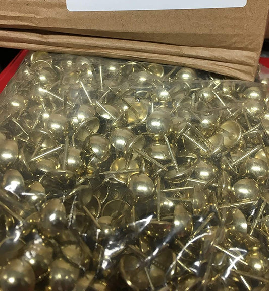 1009 Series Decorative Nails, N-03 Gold, Sold By 600 Pcs.