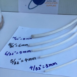 Soft Foam Piping & Welting Cord (Outdoor & Indoor) 5 Sizes Available