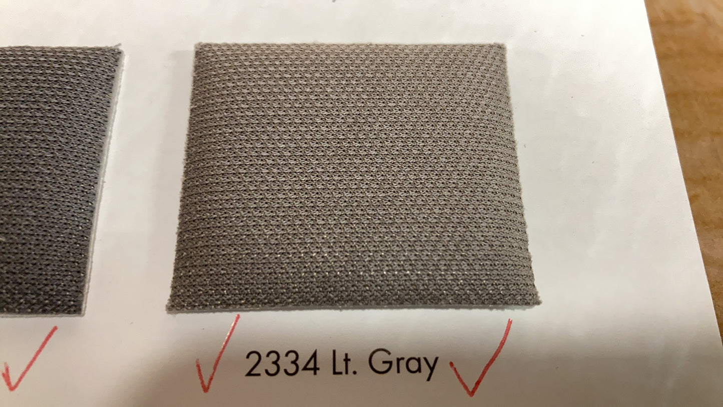 Headliner Fabric 60" Wide 2334 Lt Gray Packed & Sold By Yard