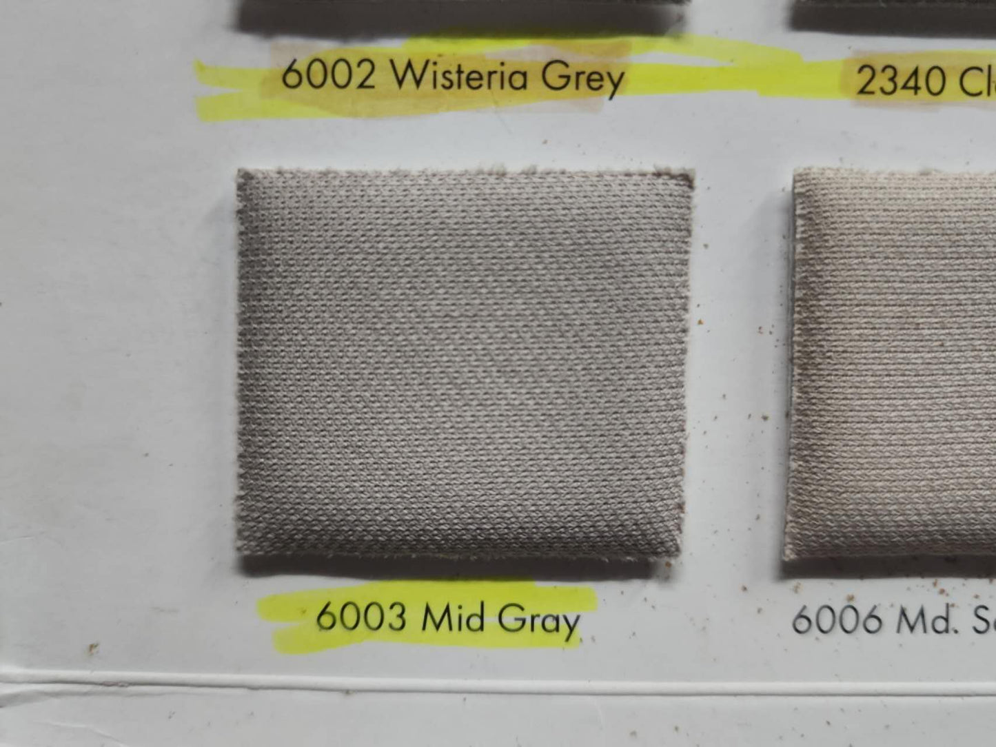 Headliner Fabric 60" Wide Flat Knit Fabric 6003 Mid Gray Packed & Sold By Yard