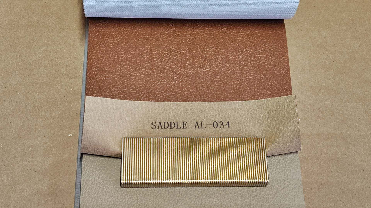 Vinyl Classic Series Premium Grade Automotive Vinyl. #AL-034 Saddle