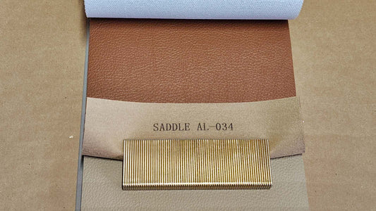 Vinyl Classic Series Premium Grade Automotive Vinyl. #AL-034 Saddle