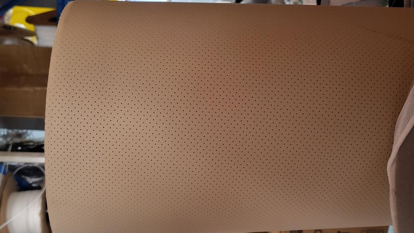 Perforated Vinyl 54" Width Black 1/4" Foam Backed
