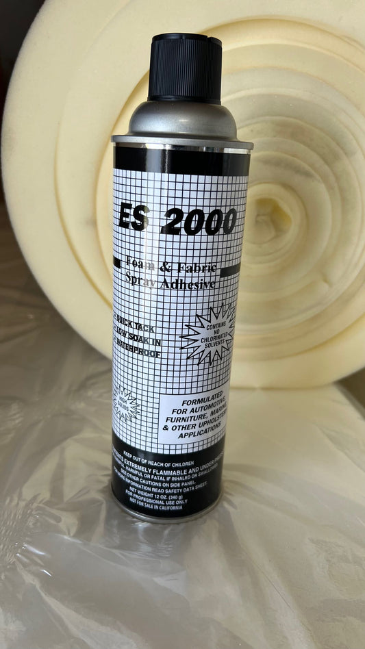 ES 2000 Upholstery Spray Adhesive 12 oz. For Auto, Foam, Furniture, & Marine