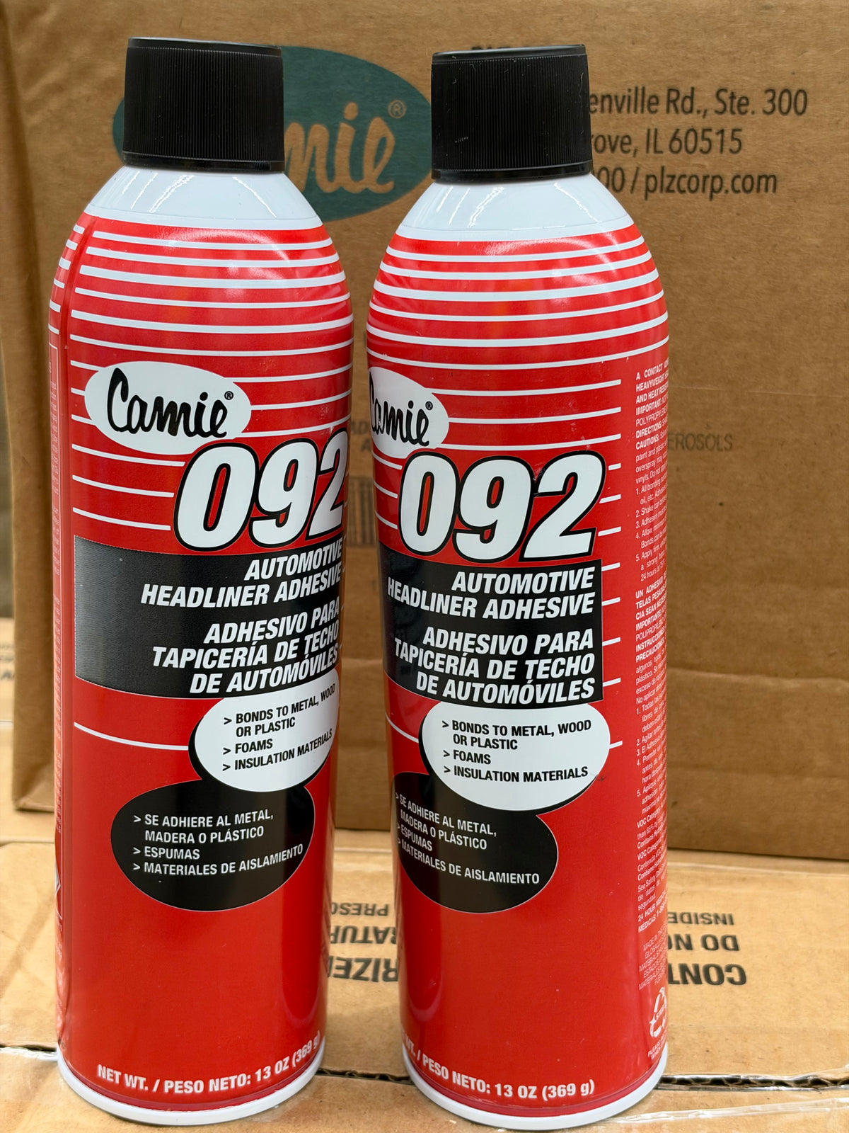 Camie 092 High-Temperature Automotive Headliner Spray Adhesive – 13 oz. Free shipping when order Full Case
