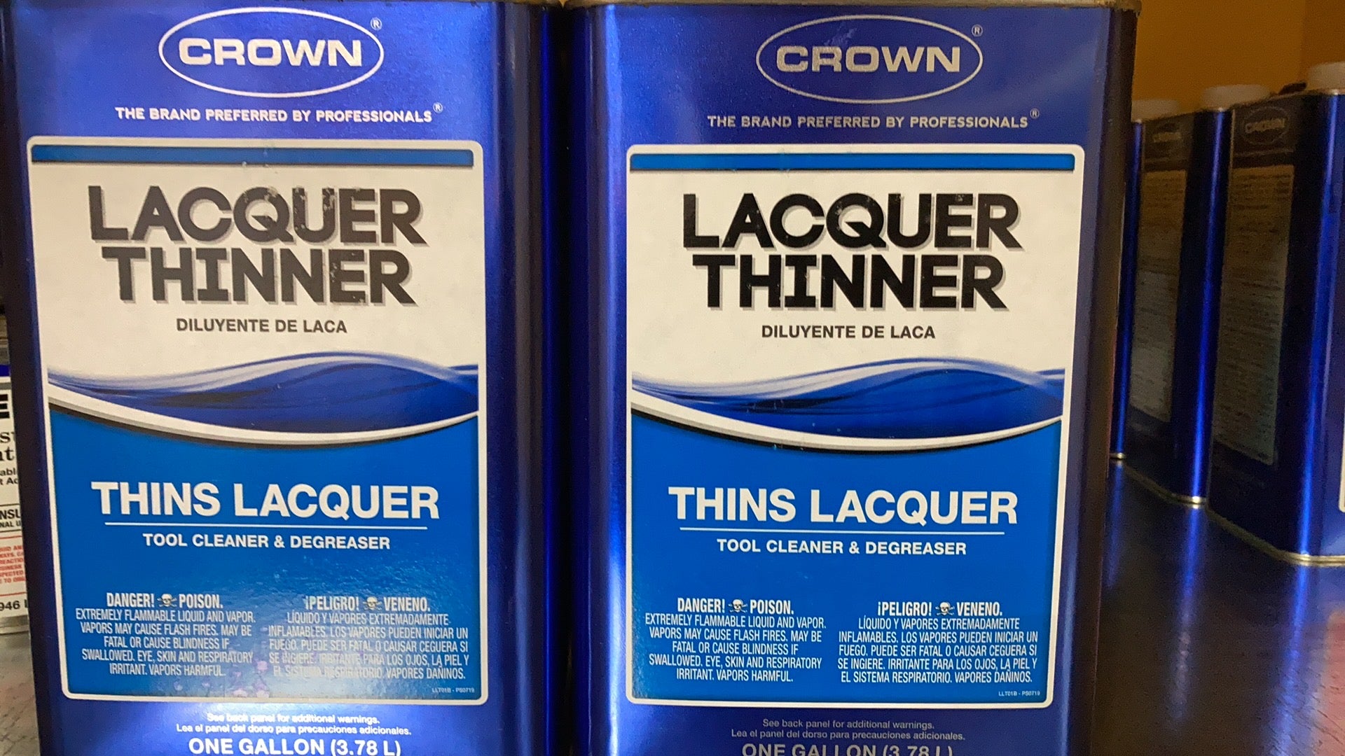 Locker Thiner Crown Lacquer Thinner. 1 Gallon Can – Galaxy Supply Inc.