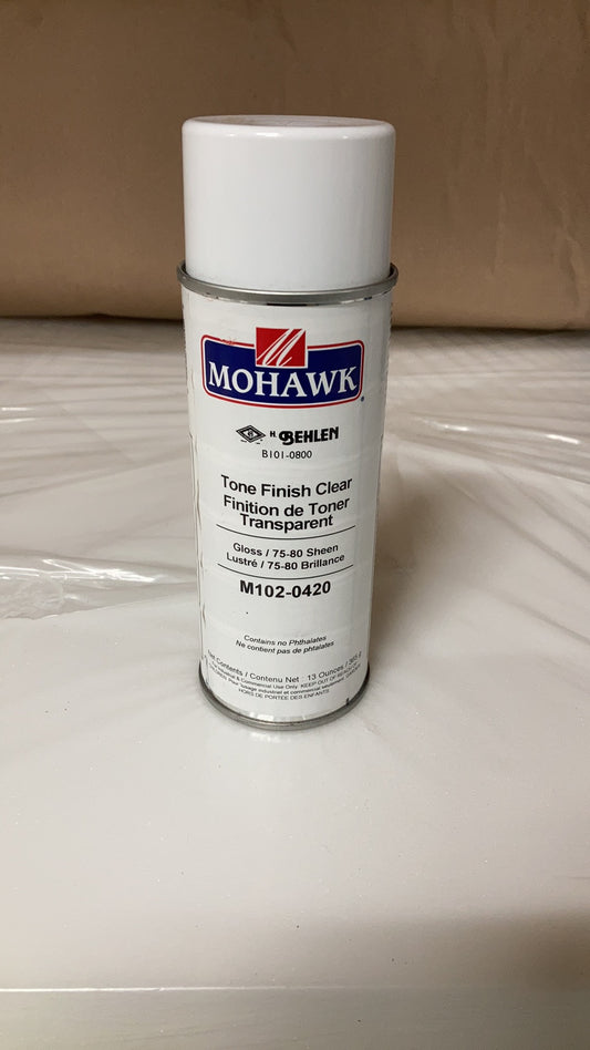 Mohawk Spray Paint, M102-0420 Tone Finish Clear  (Gloss / 75 - 80 Sheen)