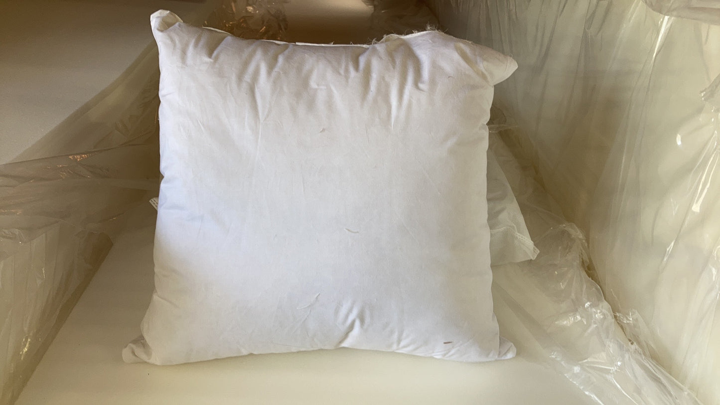 DF 10/90 10% Down / 90% Feather Filled Upholstery Square Insert Pillows 10 Sizes Available.