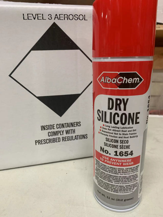 AlbaChem No. 1654 Dry Silicone Lubricant Spray 11 oz.