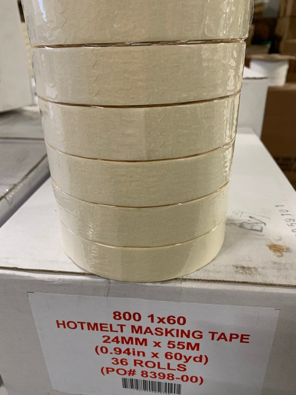 Masking Tape 60 Yards --- 3/4", 1" & 1-1/2"