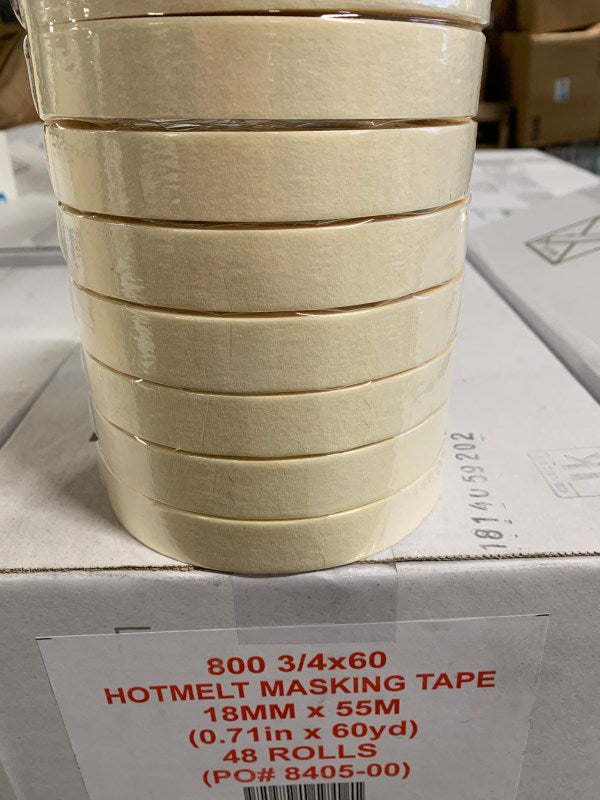 Masking Tape 60 Yards --- 3/4", 1" & 1-1/2"