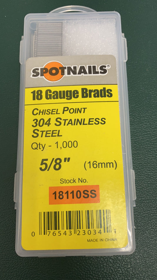 18 Gauge Stainless Steel Finish Nails