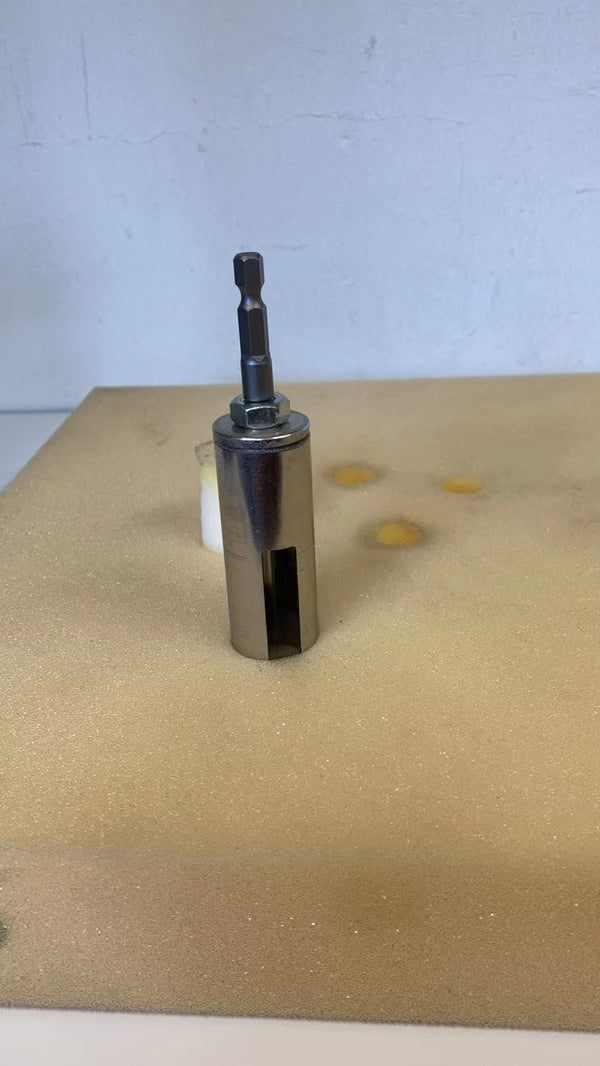 Upholstery Foam Hole Cutter For Tufting. Stainless Steel Barrel