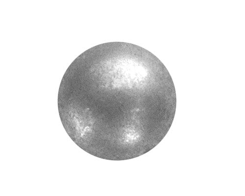 No. 6987-ZPM 5/8 - Zinc Plated Matt Pewter - Low Domed